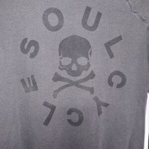 SoulCycle long sleeve Logo graphic Distressed Thermal Athletic Shirt